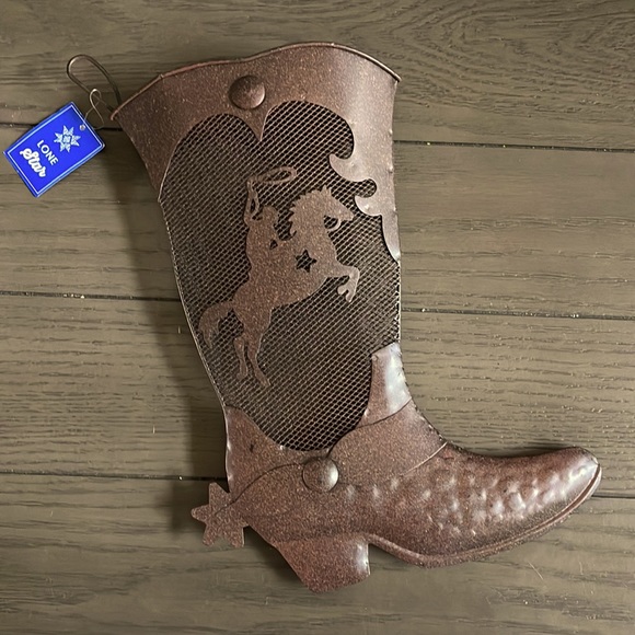 Wall Decor: Cowboy Boot, Horseshoe Ornament, and Little Boy southern Sign. - Picture 2 of 5